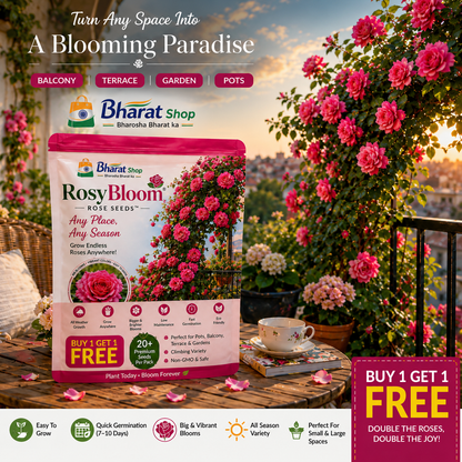 RosyBloom Rose Seeds™ By BharatShop