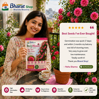 RosyBloom Rose Seeds™ By BharatShop